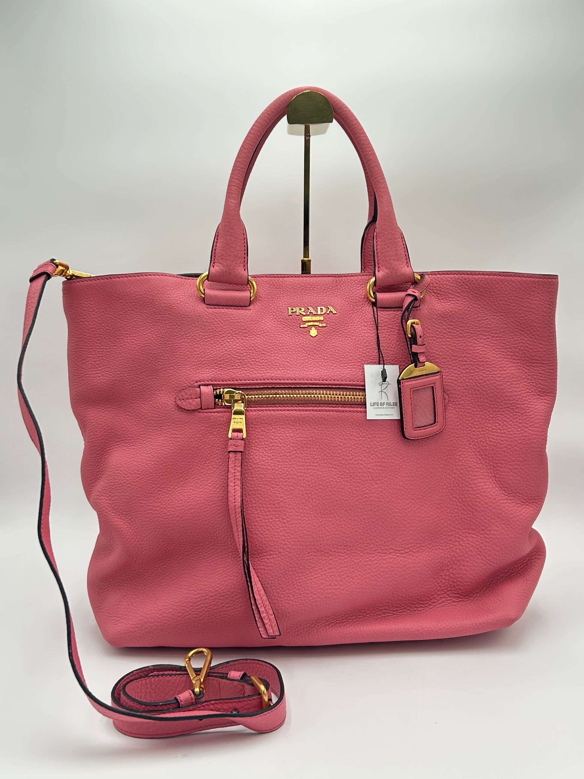 Prada Daino Leather Two Way