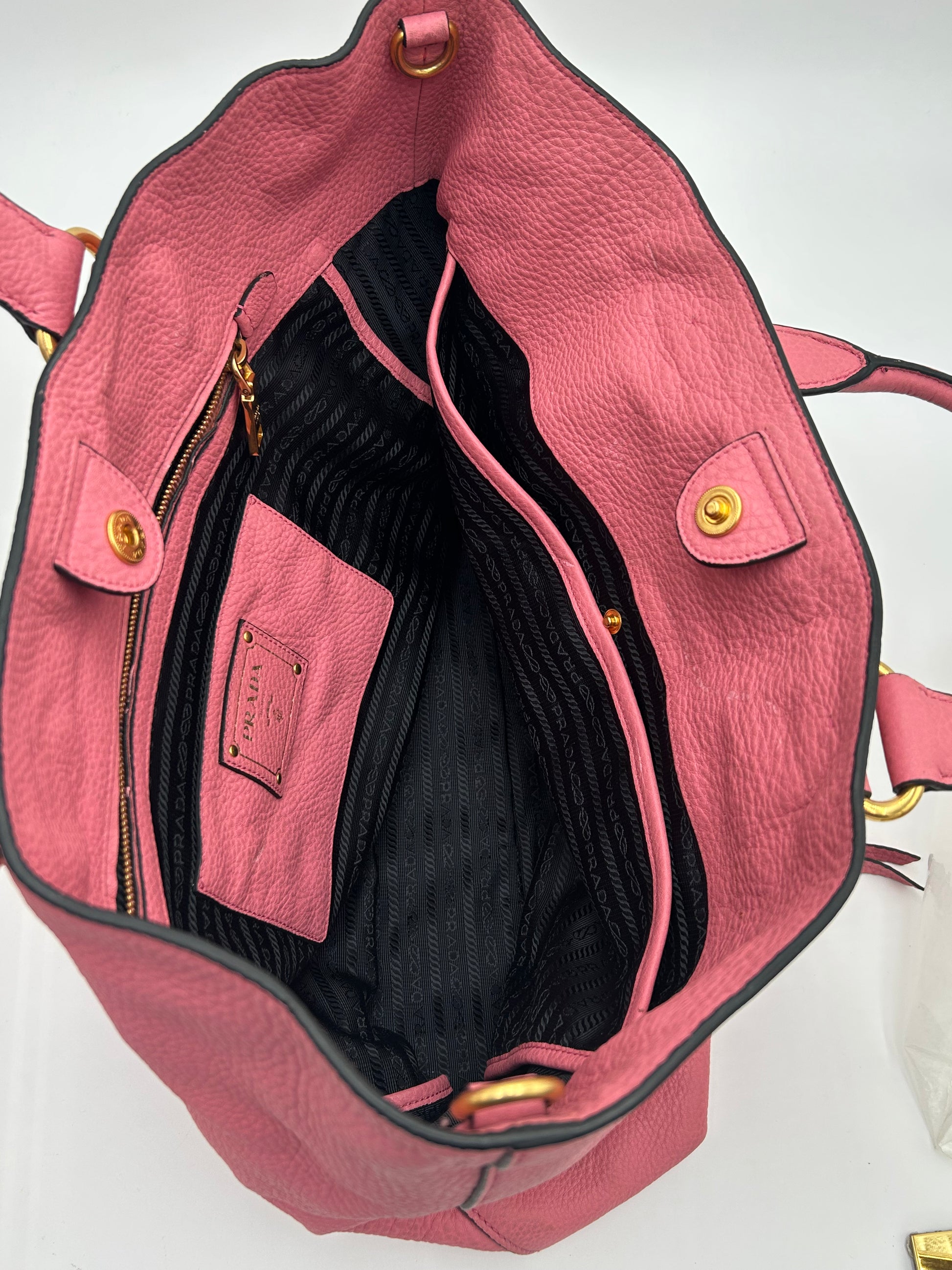 Prada Daino Leather Two Way