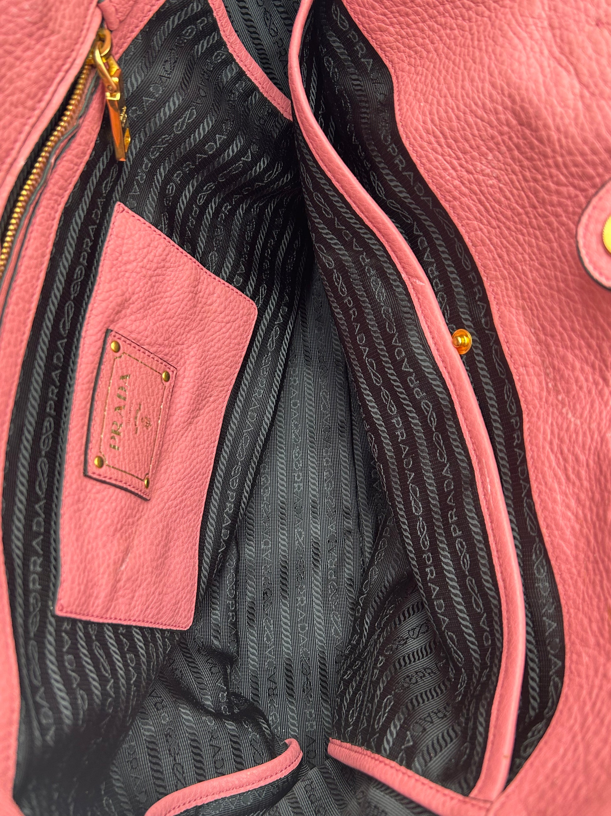 Prada Daino Leather Two Way