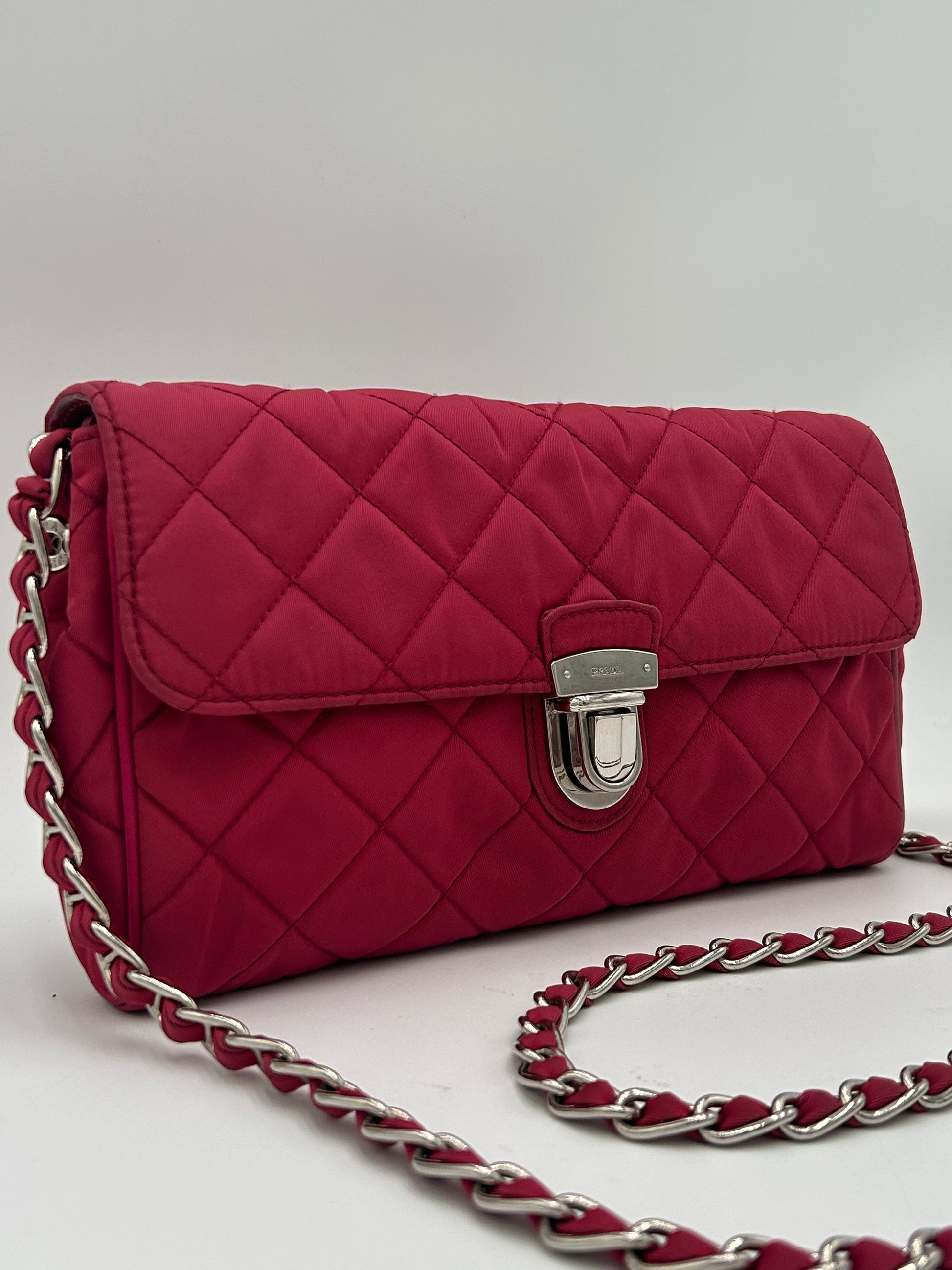 Prada Nylon Chain Flap