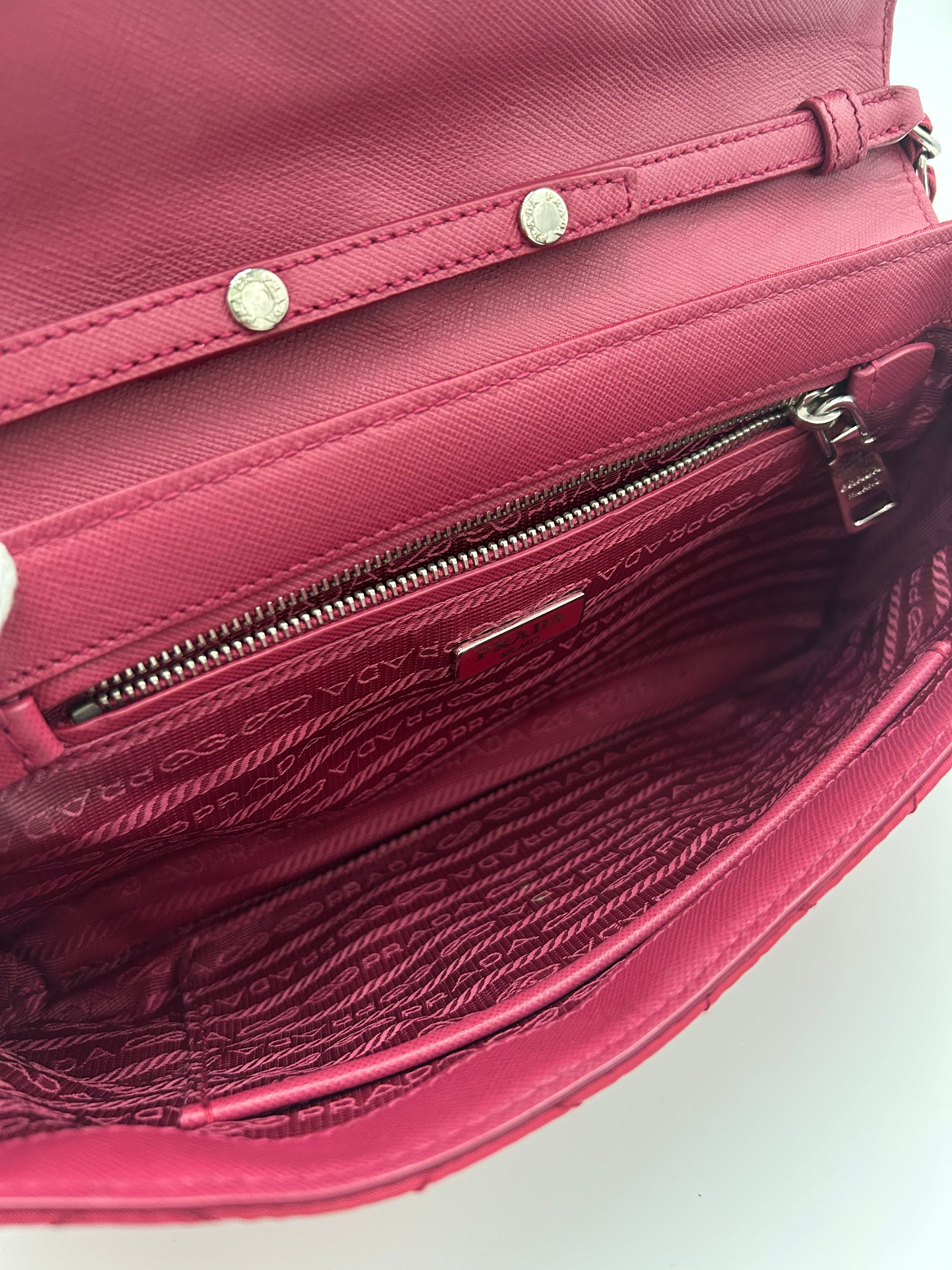 Prada Nylon Chain Flap