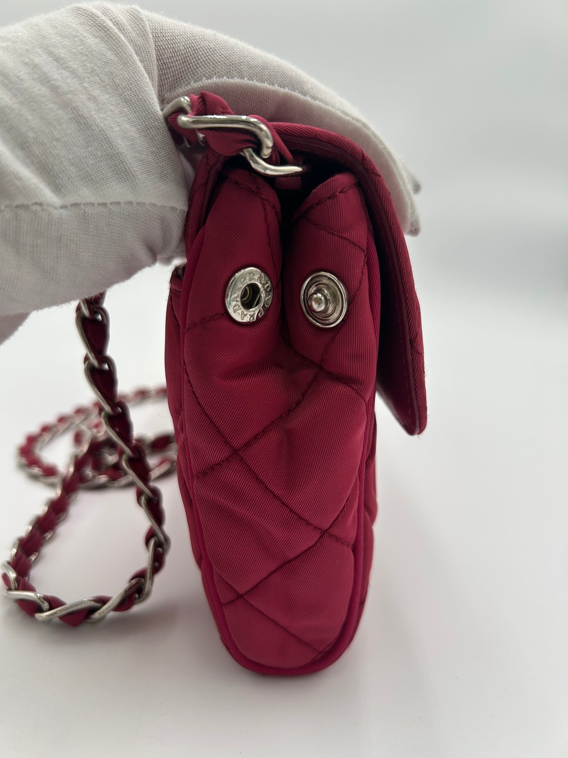 Prada Nylon Chain Flap