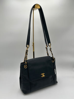 Chanel Twistlock Flap Tote
