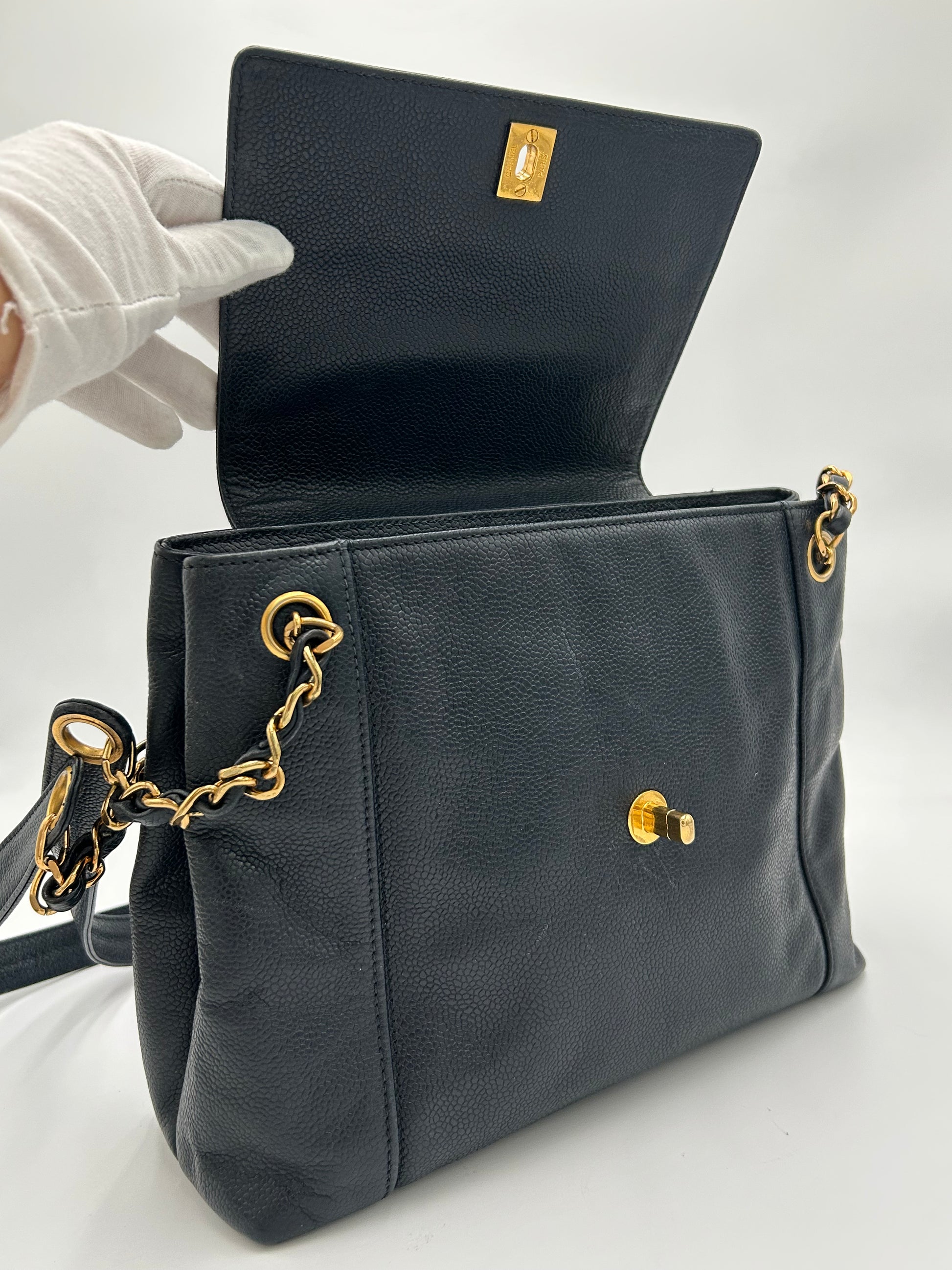 Chanel Twistlock Flap Tote